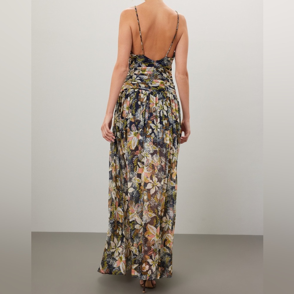 Ruched Waist Boho Maxi Lovette Dress Tanya Taylor - Picture 4 of 14